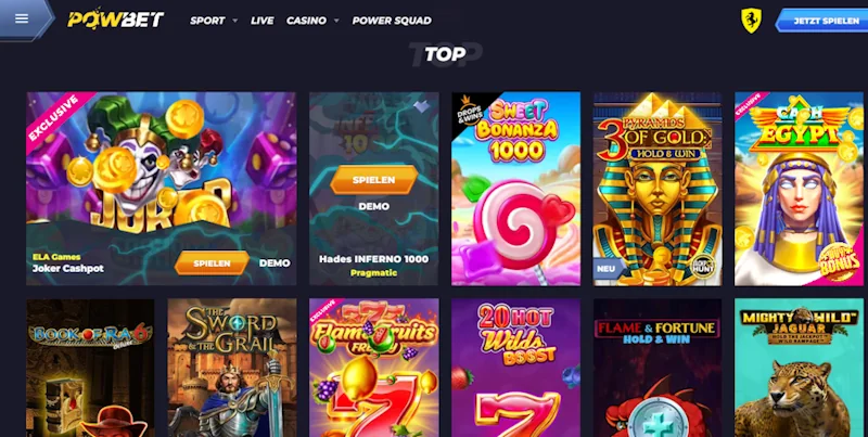 powbet casino spiele